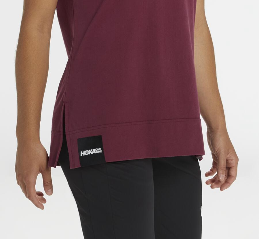 Hoka One One Womens Tee - Brand - Brown - NORU84125